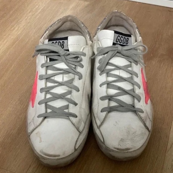 Rare Golden Goose ✨ Pink Star + Glitter Heel + Leopard Print — Timeless & Preppy - Picture 4 of 8